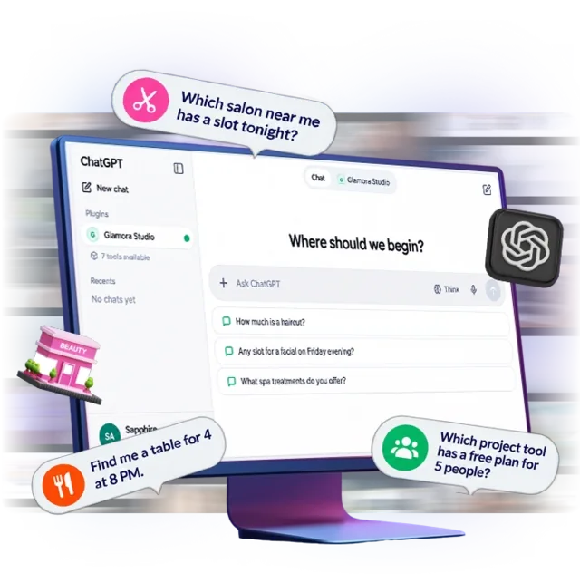 A business connected with ChatGPT