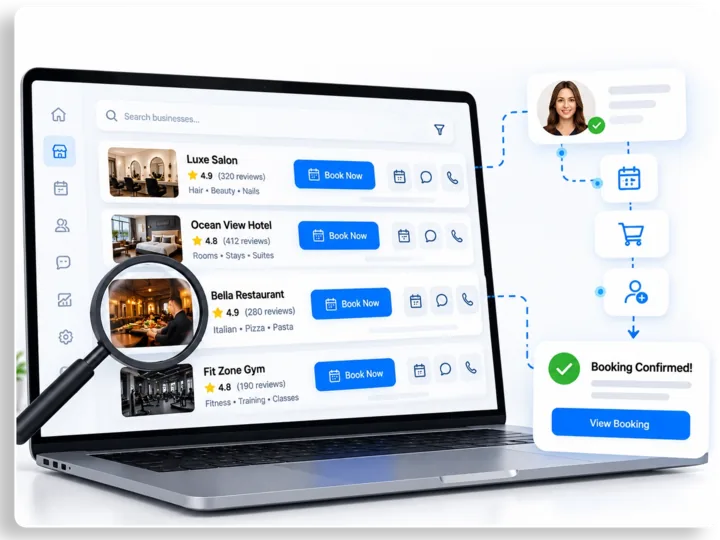 Send customers to book or buy